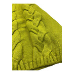 MANILA GRACE maglia tinta unita con trecce Verde per Bambina MG2374 VERDE MANILA GRACE 