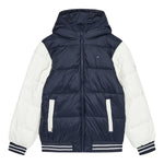 TOMMY HILFIGER giubbino tinta unita con cappuccio e maniche in contrasto Blu per Bambino KB0KB09465 BLU TOMMY HILFIGER 