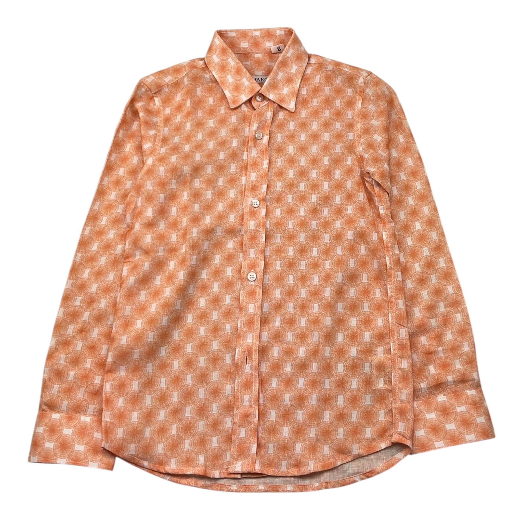 Shako' Camicia Manica Lunga Tinta Unita Stampa Fantasia per Bambino CSK1327J ARANCIONE SHAKO' 