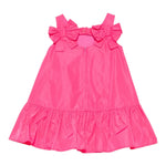 Simonetta Abito Giromanica Tinta Unita con Fiocchi per Bambina SW1A52 FUXIA SIMONETTA 