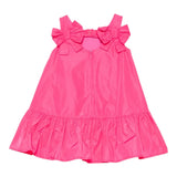 Simonetta Abito Giromanica Tinta Unita con Fiocchi per Bambina SW1A52 FUXIA SIMONETTA 