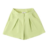 I Do Short Solid Color With Adjustable Waist Green For Girls