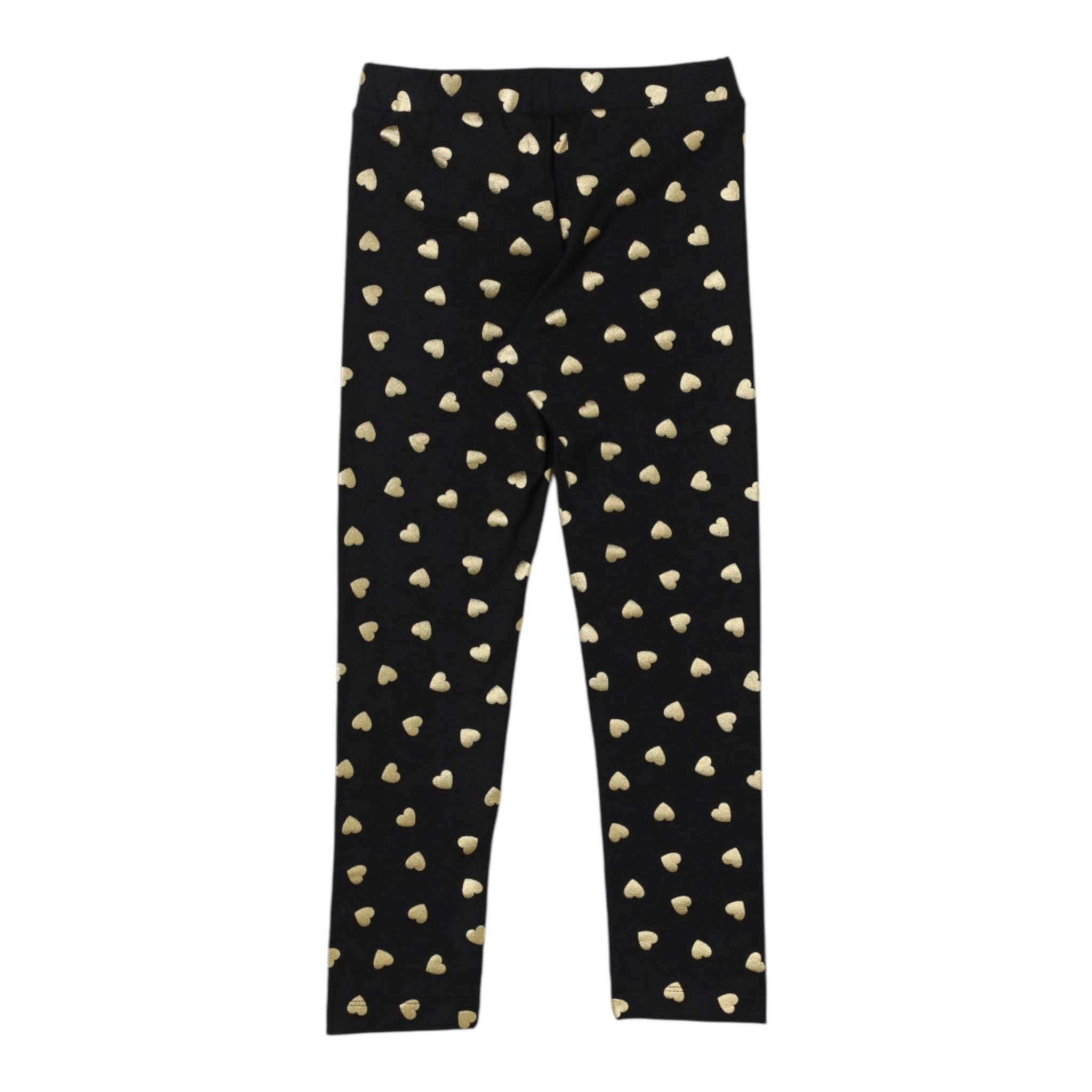 MOSCHINO leggins tinta unita con stampa cuori Nero per Bambina MDP039J NERO MOSCHINO 