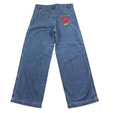 Philosophy Jeans Solid Color Palazzo Model Light Blue For Girls