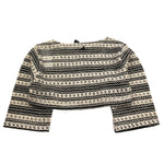 Dixie shirt Bicolore Traforata Modello Crop per Bambina LB06231G74X BIANCO/NERO DIXIE 