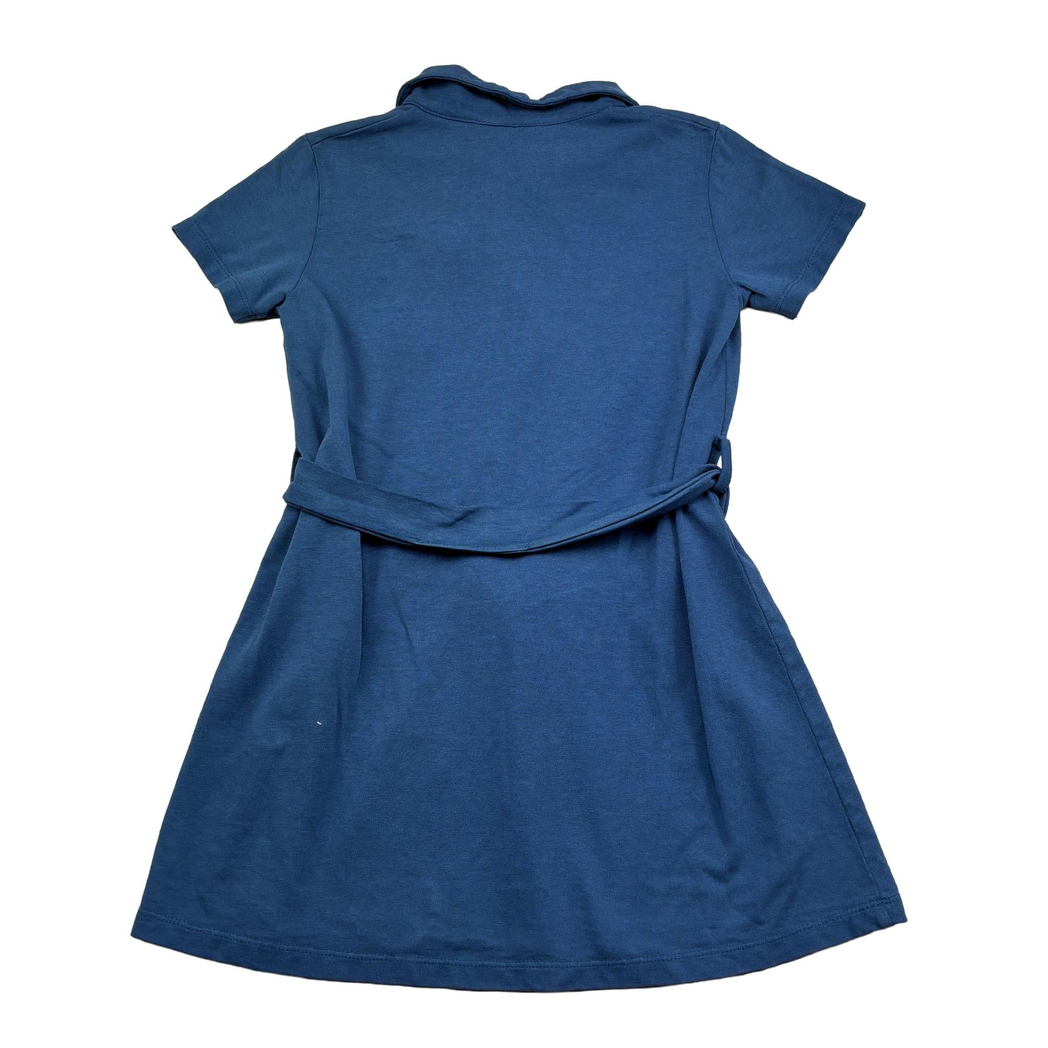 Trussardi Abito Mezza Manica Tinta Unita con Brillantini per Bambina TGP26056VE BLU TRUSSARDI 