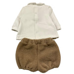 LE BEBE' completo 2 pezzi shirt-culotte bicolore Bianco/beige per Neonata LBG6017 BIANCO/BEIGE LE BEBE' 