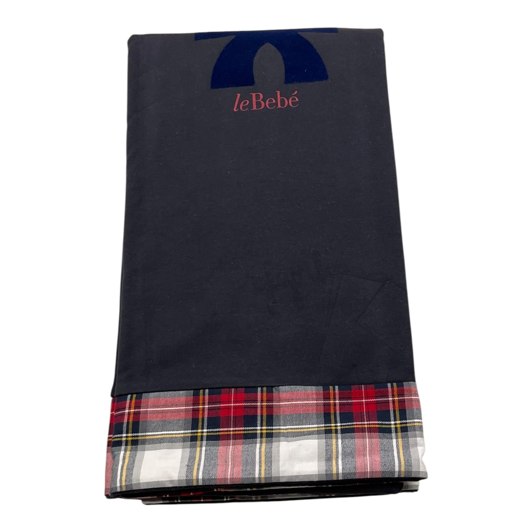 LE BEBE' coperta tinta unita cn logo Blu per Neonato LBB1411 BLU LE BEBE' 