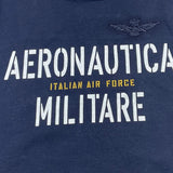 AERONAUTICA MILITARE shirt girocollo tinta unita con stampa Blu per Bambino 242TS0001AJRJ664 BLU AERONAUTICA MILITARE 