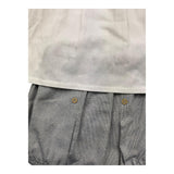 Babidu 2 Piece Set Shirt-Pants White For Newborn