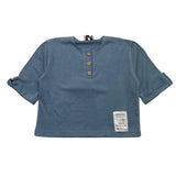Minimum Complete 2 Pieces Shirt-Trousers Two-Tone Blue/White For Newborn