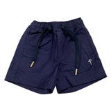 Cesare Paciotti Solid Color Bermuda Shorts with Elastic Waistband Blue for Newborns