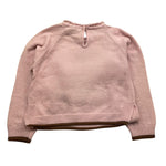 maglia girocollo tinta unita con ricamo orso 39B614JX ROSA MONNALISA 