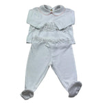 Isabel & Martinez Completo 2 Pezzi Shirt-Ghettina Tinta Unita per Neonata IM25N436 BIANCO ISABEL & MARTINEZ 