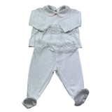 Isabel & Martinez Completo 2 Pezzi Shirt-Ghettina Tinta Unita per Neonata IM25N436 BIANCO ISABEL & MARTINEZ 