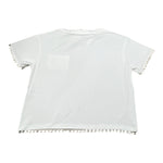 Lalalu' T-Shirt Tinta Unita Girocollo con Taschino per Bambina TSL80PBX BIANCO LALALU' 