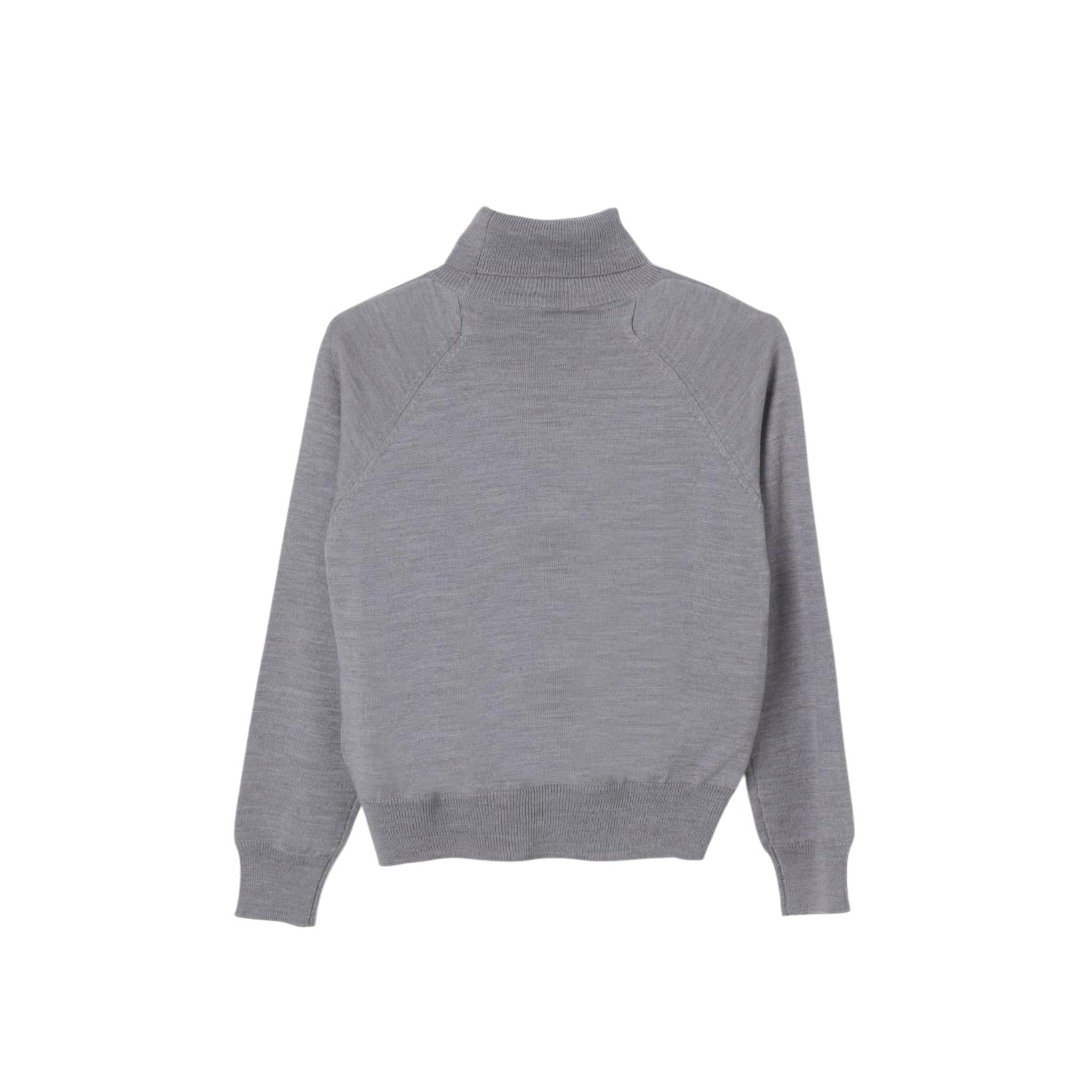 N°21 maglia modello lupetto tinta unita con logo Grigio per Bambino N21956 GRIGIO N°21 