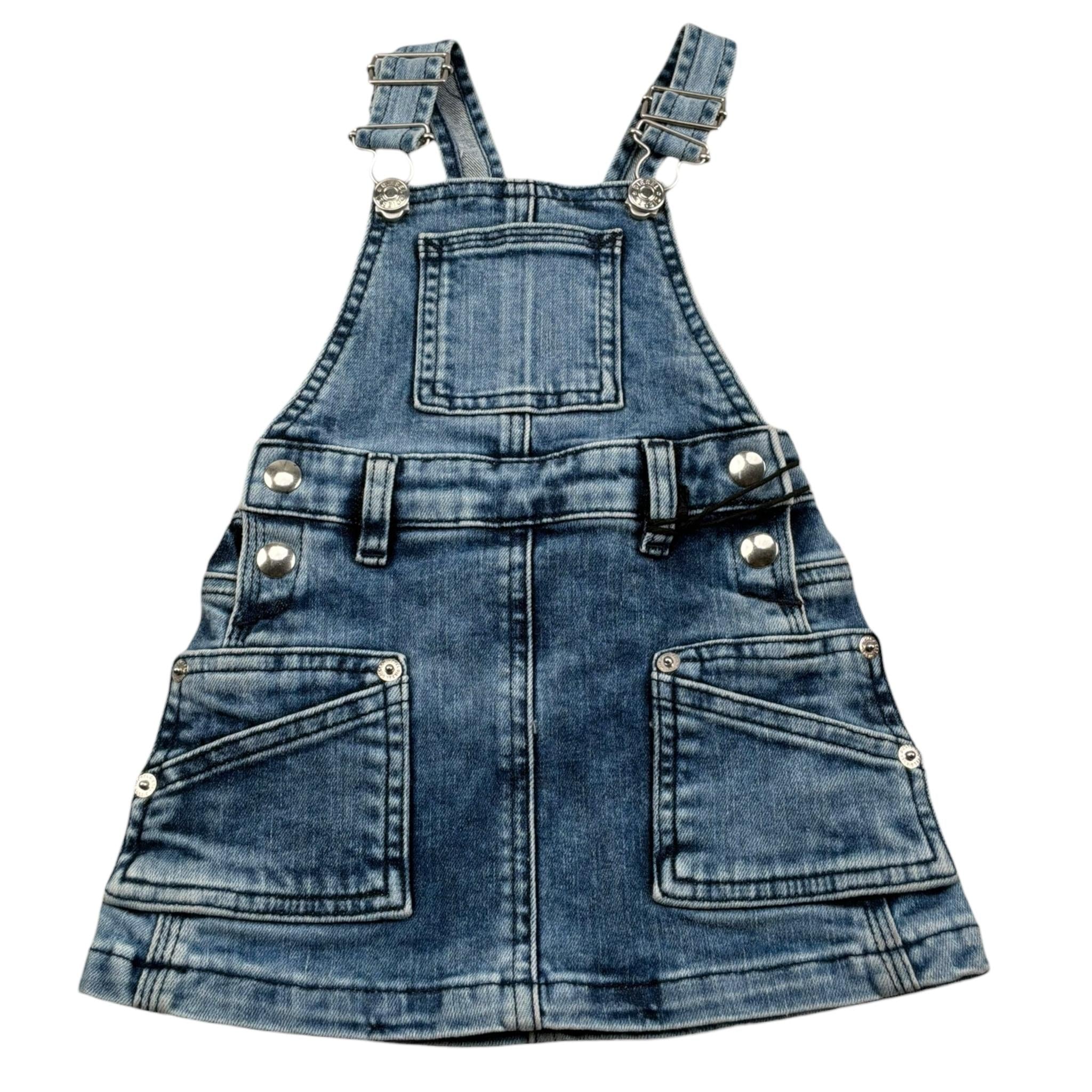 Diesel Salopette In Denim Tinta Unita per Neonata K00002 BLU DIESEL 