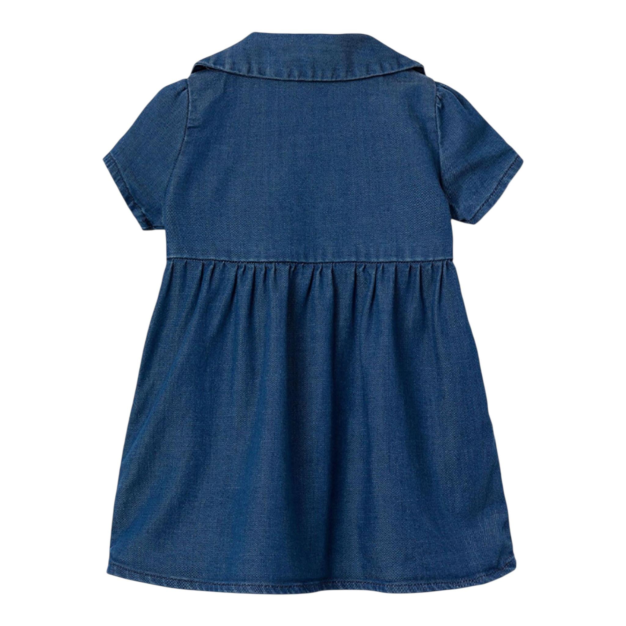 Name It Abito In Denim tinta unita Mezza Manica Blu per Neonata 13226992 BLU NAME IT 
