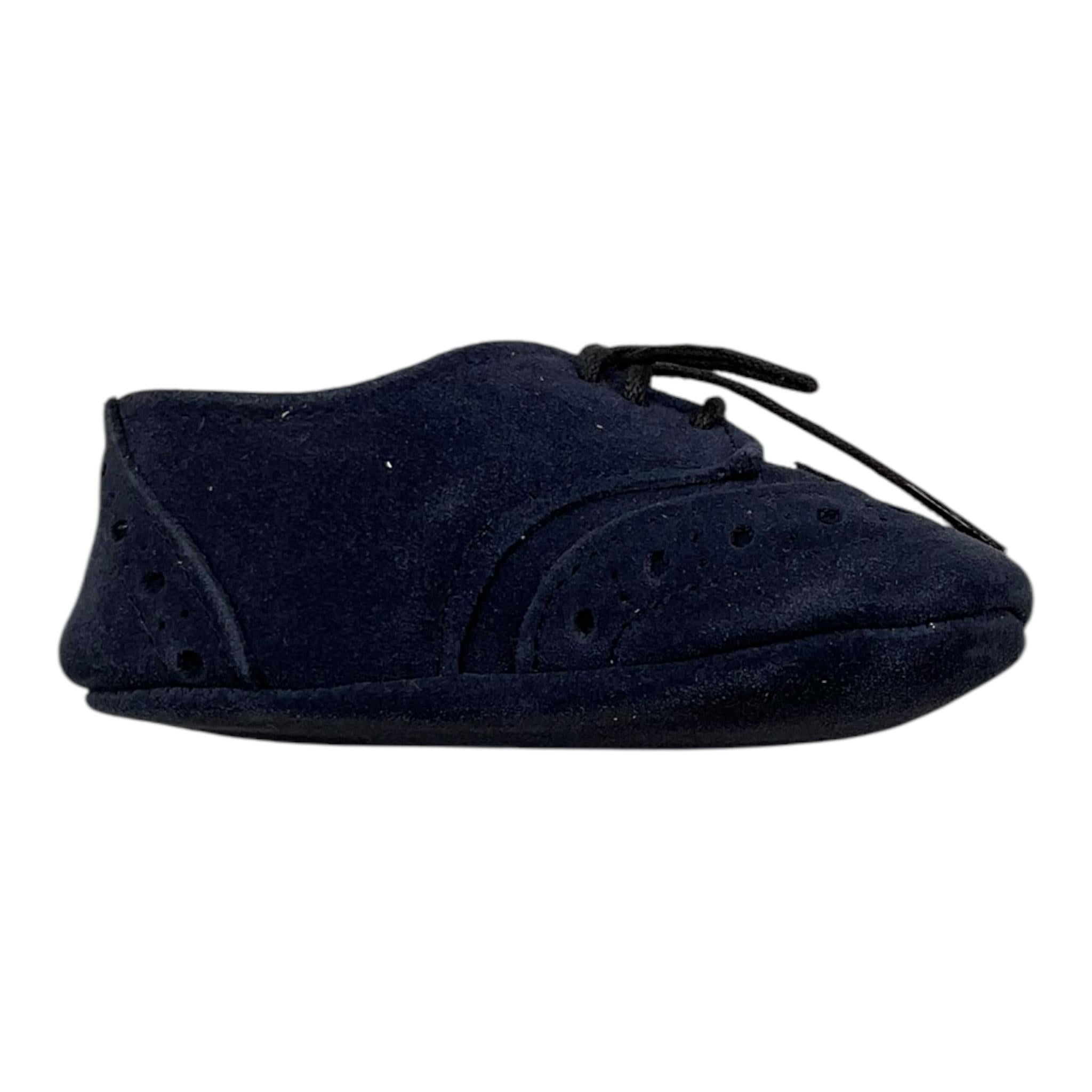 IL GUFO scarpina tinta unita con lacci Blu per Neonato A24SS063EA801 BLU IL GUFO 
