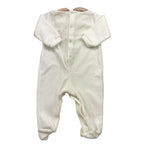 LALALU' tutina manica lunga tinta unita in ciniglia Bianco per Neonata TCL09NX BIANCO LALALU' 