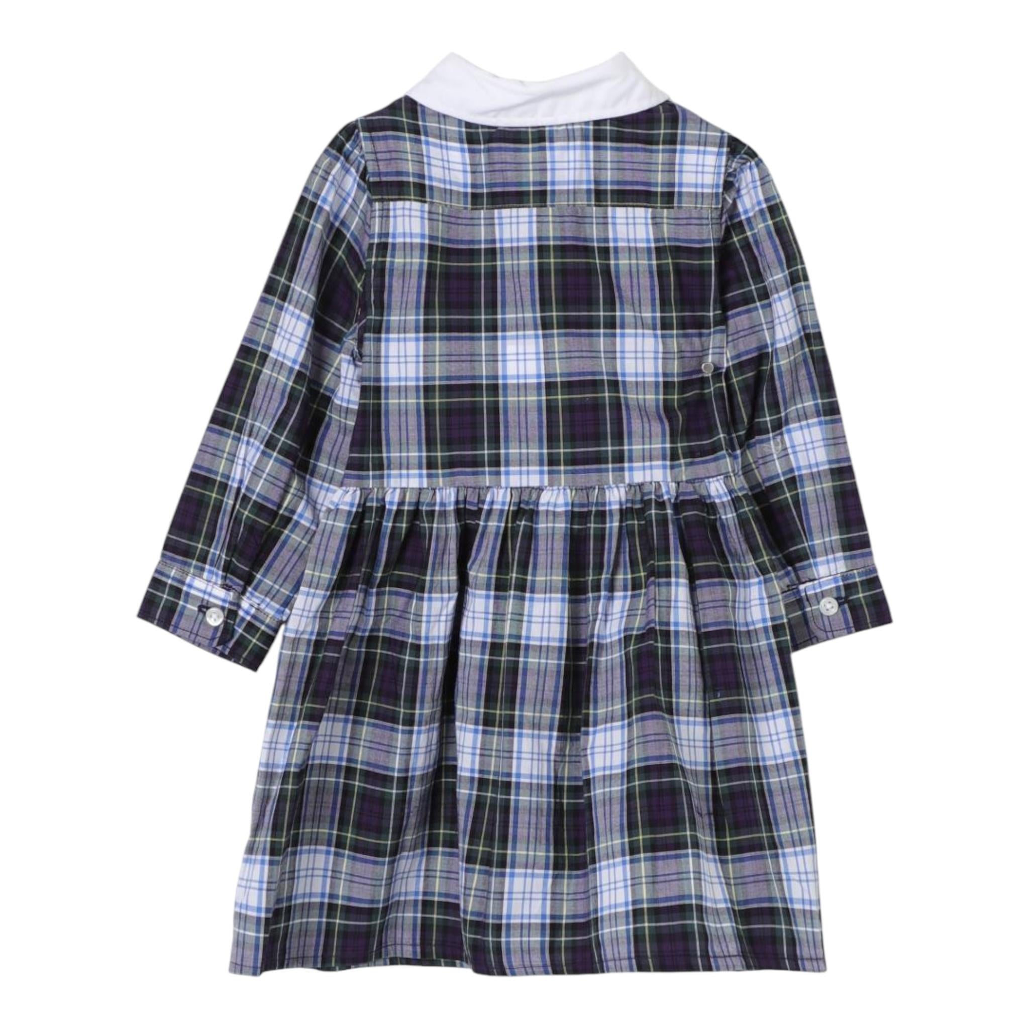 RALPH LAUREN abito manica lunga stampa fantasia con culotte Blu per Neonata 310950602001 BLU RALPH LAUREN 