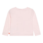 BillIEBLUSH shirt girocollo tinta unita con stampa  Rosa per Neonata U20478 ROSA BillIEBLUSH 