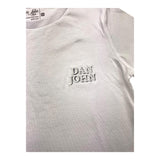 Dan John Solid Color Crew Neck T-Shirt With White Logo Print For Boys