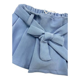 M+E' Solid Color Shorts with Blue Strap for Baby Girls