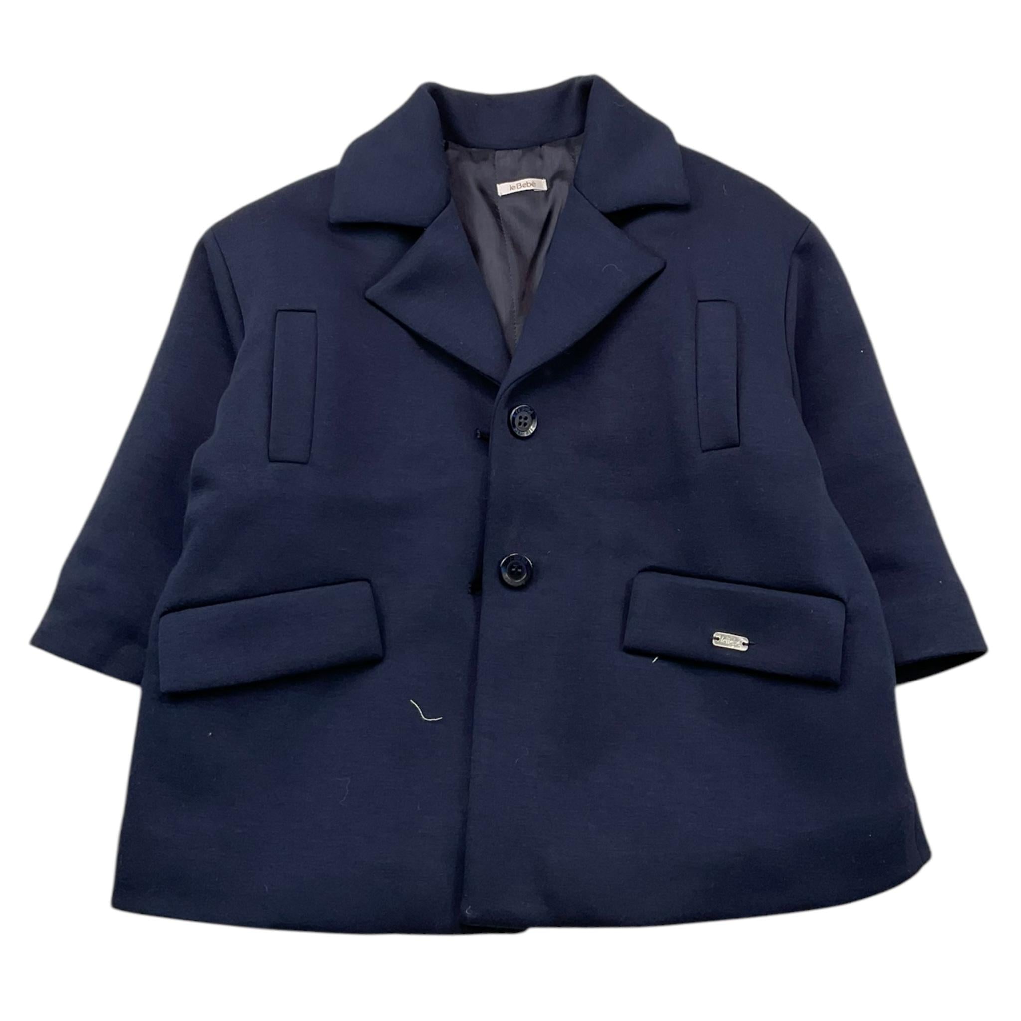 LE BEBE' cappotto tinta unita  Blu per Neonato LBG6155 BLU LE BEBE' 