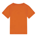 Balmain T-Shirt Girocollo Tinta Unita con Stampa per Neonato BW8601 ARANCIONE BALMAIN 