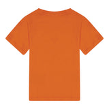 Balmain T-Shirt Girocollo Tinta Unita con Stampa per Neonato BW8601 ARANCIONE BALMAIN 