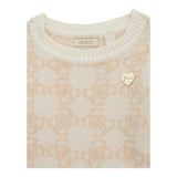 GUESS set abito-coulotte tinta unita logato Beige per Neonata A4BK11Z3K10 BEIGE GUESS 