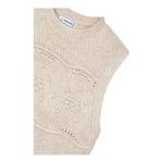 MAYORAL gilet in maglia tinta unita girocollo Beige per Bambina 4364 BEIGE MAYORAL 