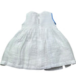 Le Bebe Abito Giromanica Tinta Unita con Fiocco per Neonata LBG6383 BIANCO LE BEBE 