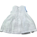 Le Bebe Abito Giromanica Tinta Unita con Fiocco per Neonata LBG6383 BIANCO LE BEBE 