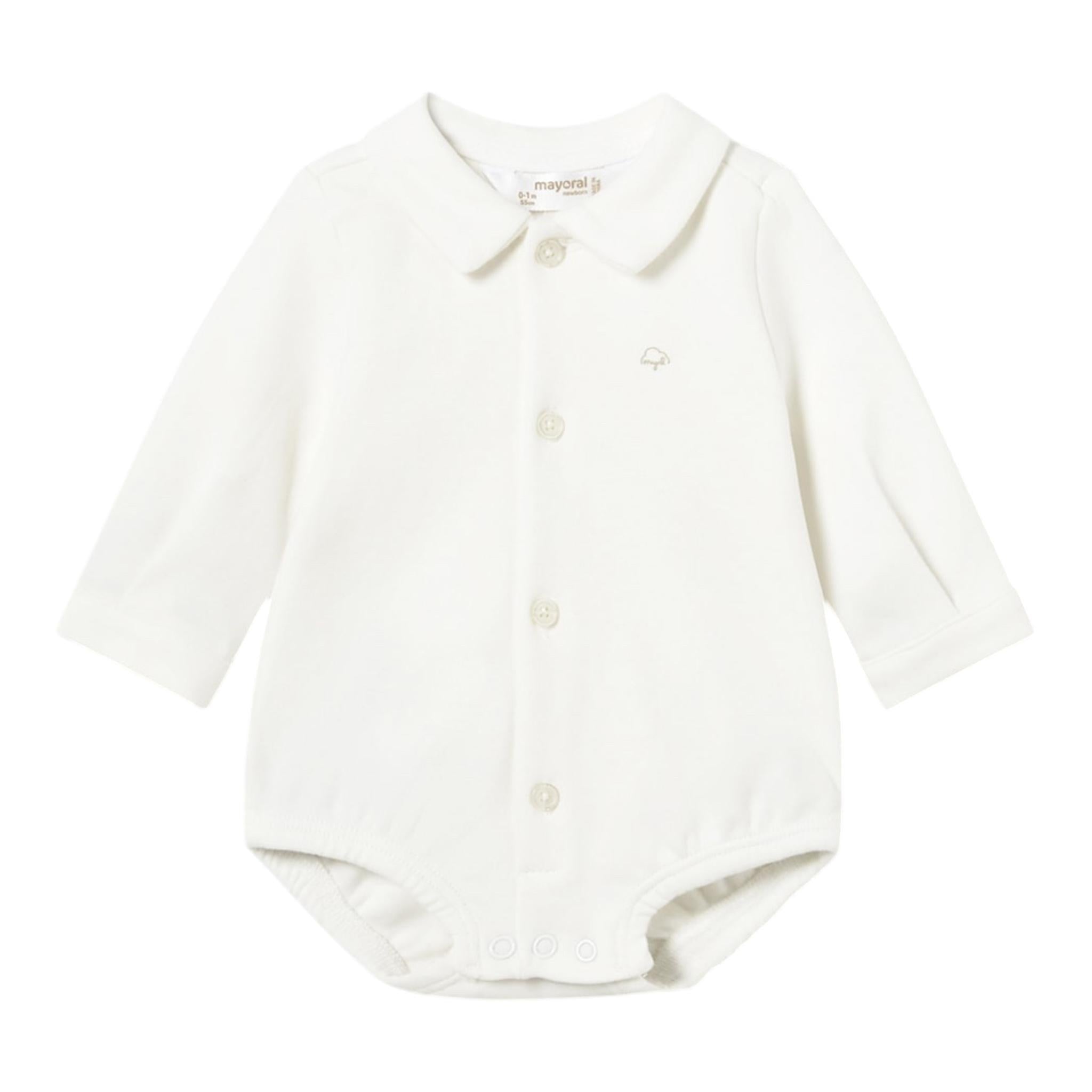 MAYORAL body camicia manica lunga tinta unita Bianco per Neonato 2797X BIANCO MAYORAL 