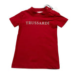 TRUSSARDI t-shirt girocollo tinta unita con stampa Rosso per Neonato TIA25014TS ROSSO TRUSSARDI 