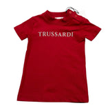 TRUSSARDI t-shirt girocollo tinta unita con stampa Rosso per Neonato TIA25014TS ROSSO TRUSSARDI 