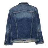 Diesel Denim Jacket Solid Color Long Sleeve Blue For Kids