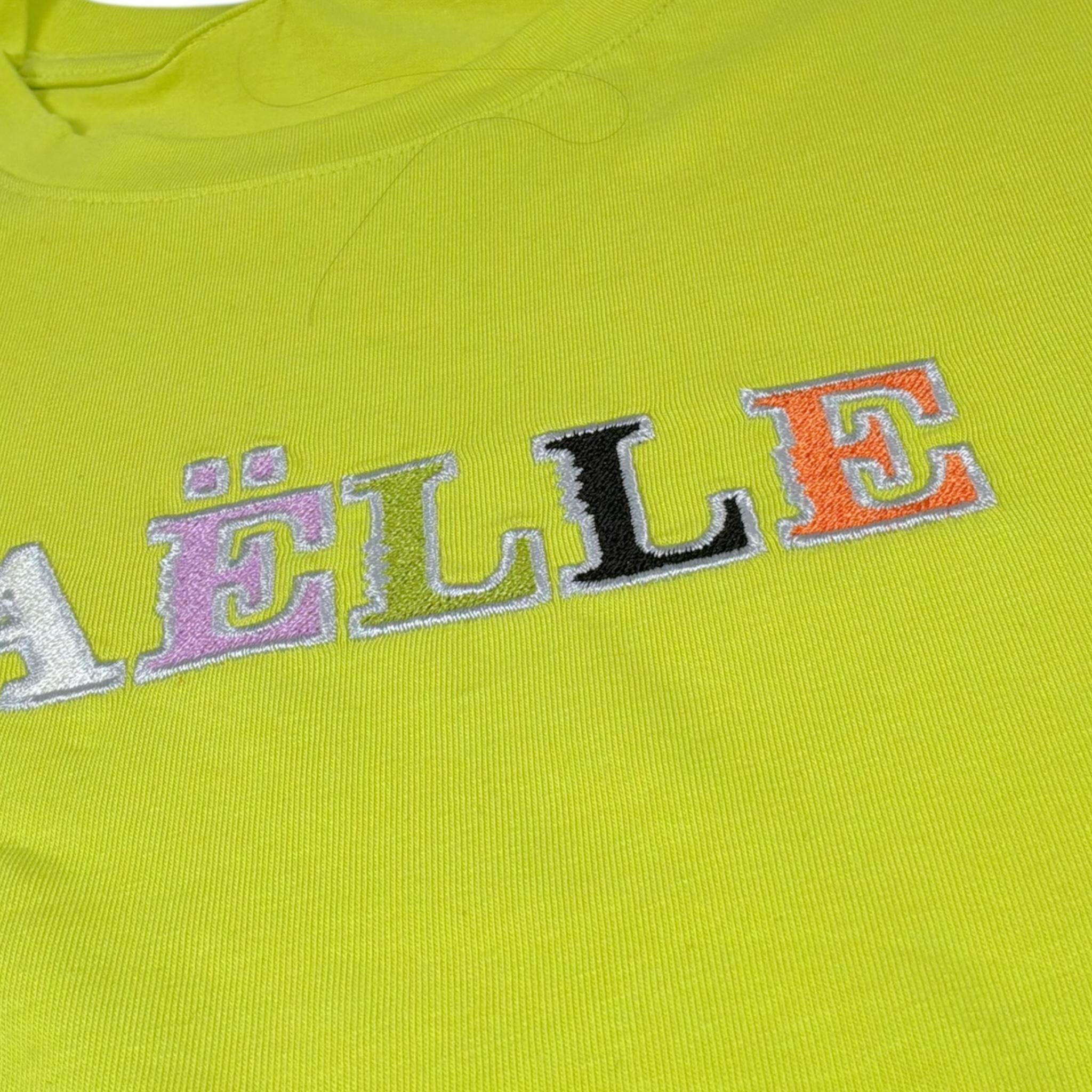 Gaelle Abito Mezza Manica Tinta Unita con Stampa per Bambina 2746V00339XX VERDE GAELLE 