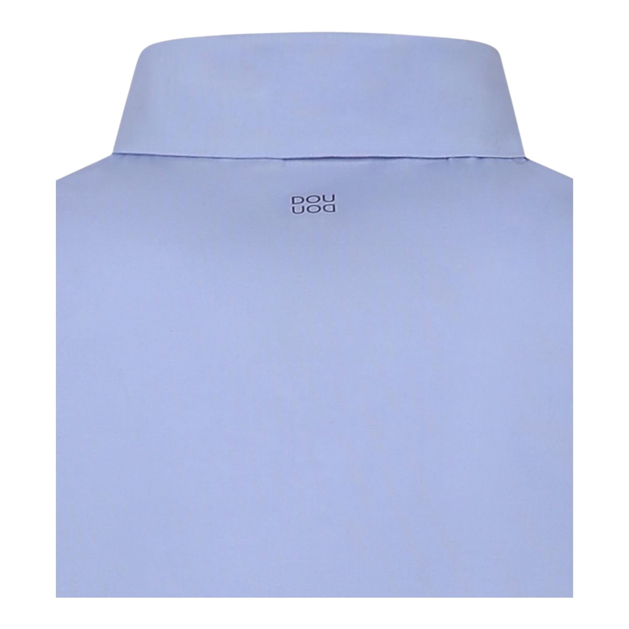 Dou Dou Camicia Tinta Unita Manica Lunga per Bambino DW5P10 AZZURRO DOU DOU 
