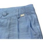 Le Bebe Bermuda Tinta Unita con Girovita Regolabile per Neonato LBB5382 AZZURRO LE BEBE 