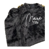 MARC ELLIS maglia girocollo tinta unita con logo Nero per Bambina MJMJTS15516 NERO MARC ELLIS 