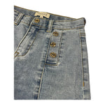 Twinset Jeans Tinta Unita Modello A Palazzo con Tasche Americane per Bambina 251GJ2541 AZZURRO TWINSET 