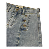 Twinset Jeans Tinta Unita Modello A Palazzo con Tasche Americane per Bambina 251GJ2541 AZZURRO TWINSET 