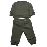 CESARE PACIOTTI completo 2 pezzi felpa-pantalone tinta unita Verde per Neonato MFP5354BBX VERDE CESARE PACIOTTI 