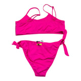 4Giveness 2Pcs Costume Slip-Band Solid Color Fuchsia For Girls