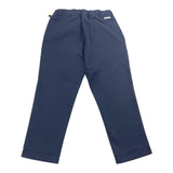 Distrett Solid Color Pants With Elastic Waist Blue For Boys