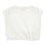 Philosophy Felpa Girocollo Tinta Unita Giromanica per Bambina I9E608X BIANCO PHILOSOPHY 